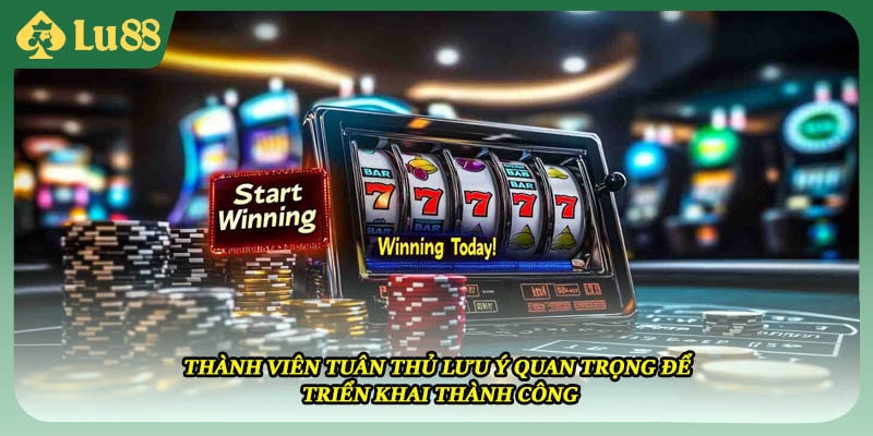 Thành viên tuân thủ lưu ý quan trọng để triển khai thành công